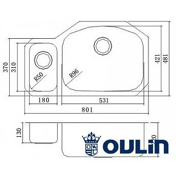 картинка Мойка для кухни Oulin OL-U601 