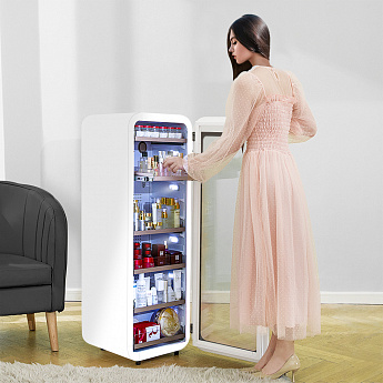 картинка Холодильник для косметики и напитков Meyvel MD105-White 