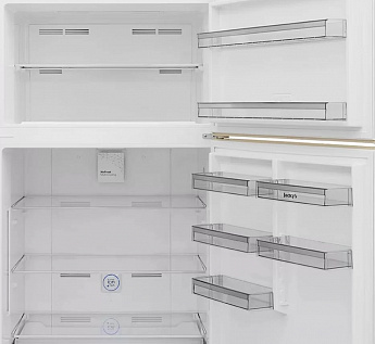 картинка Отдельностоящий холодильник Jacky's JR FV570EN бежевый мрамор 