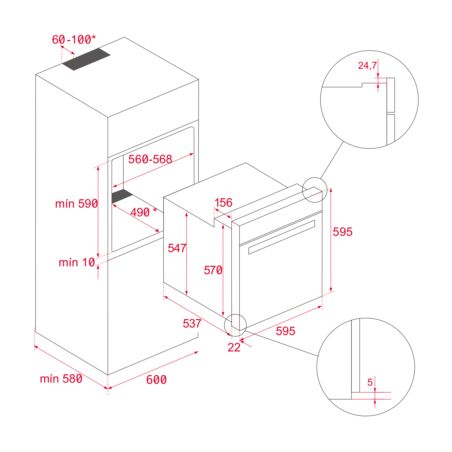 картинка Духовой шкаф Teka HSB 630 BLACK черный 