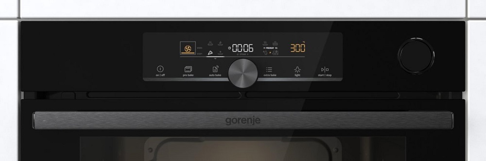 картинка Духовой шкаф с функцией пара Gorenje BSA6747A04BG черный 