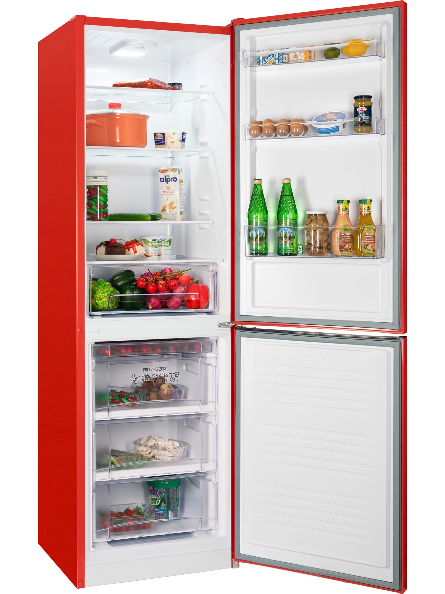 картинка Отдельностоящий холодильник Nord NRB 162NF R красный 