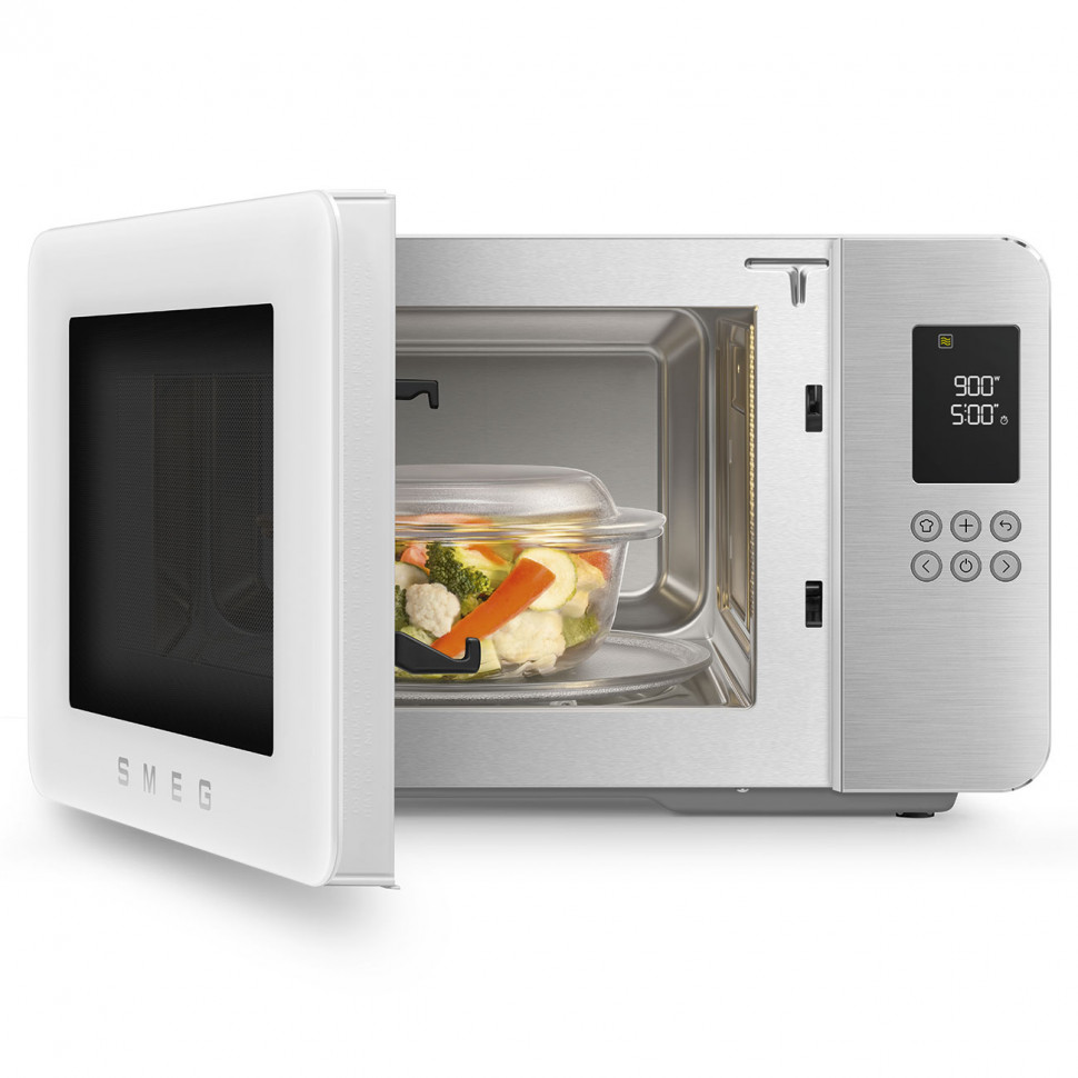 картинка Микроволновая печь отдельностоящая Smeg MOC01WHMEU 