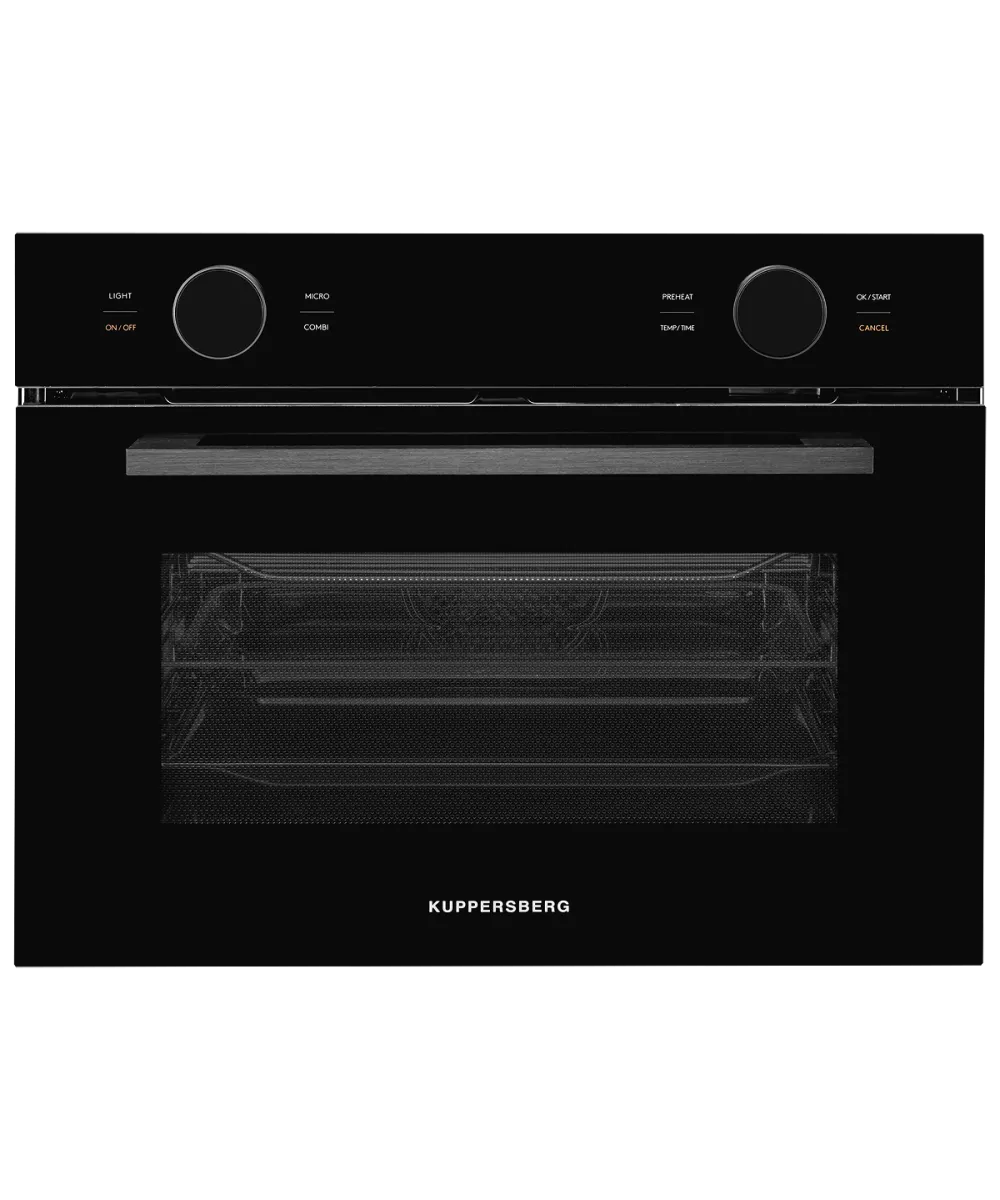 картинка Электрический духовой шкаф с функцией СВЧ Kuppersberg KMW 612 Black 