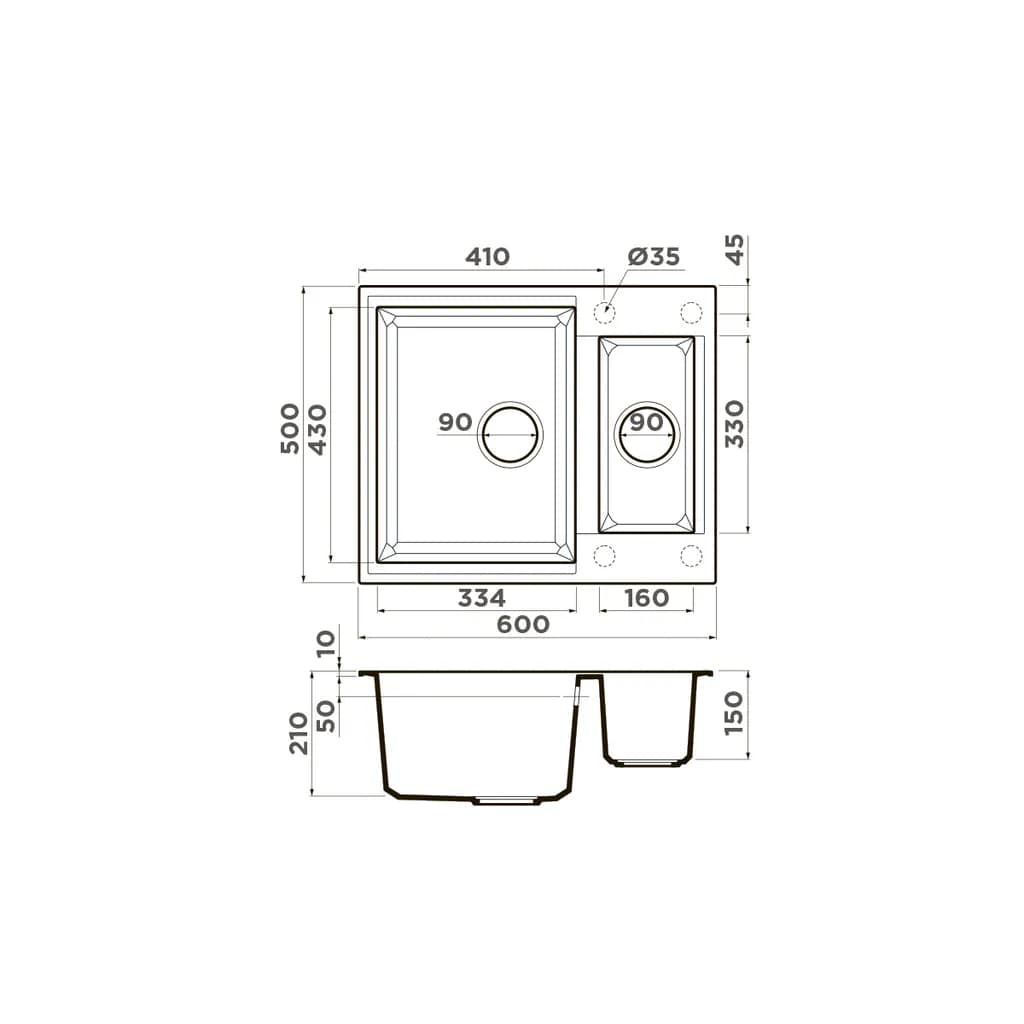 картинка Кухонная мойка Omoikiri SAKAIME 60-2 