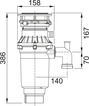 картинка |Discount| Измельчитель пищевых отходов Franke TE-75S 