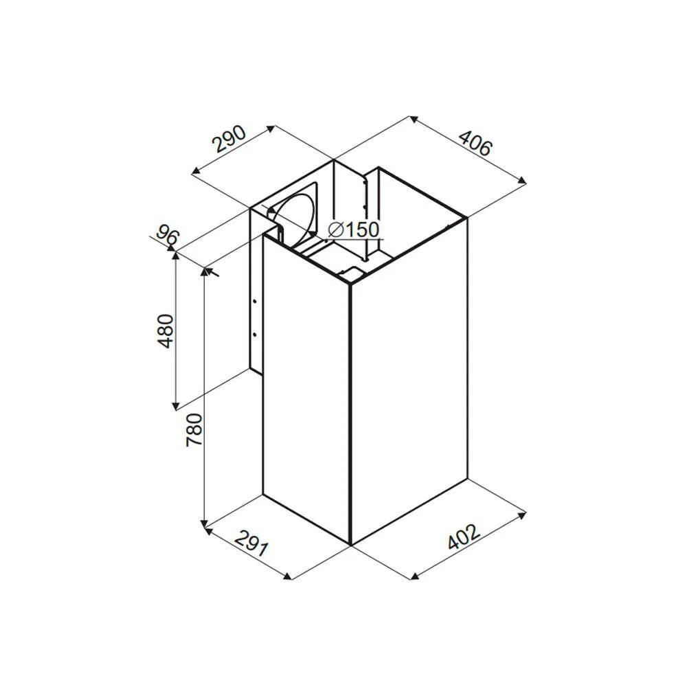 картинка Кухонная вытяжка Maunfeld BATH PLUS 402 черный 