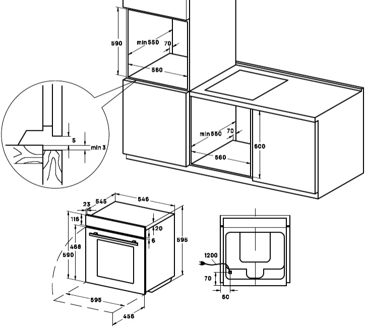 картинка Электрический духовой шкаф Vard VOE684B 