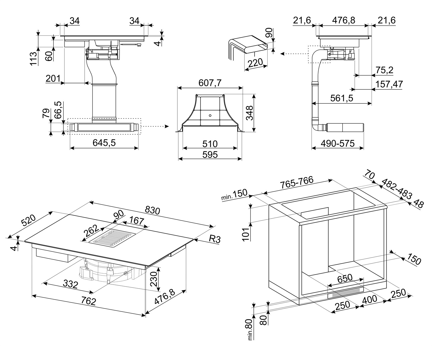 картинка Индукционная варочная панель Smeg HOBD482D 