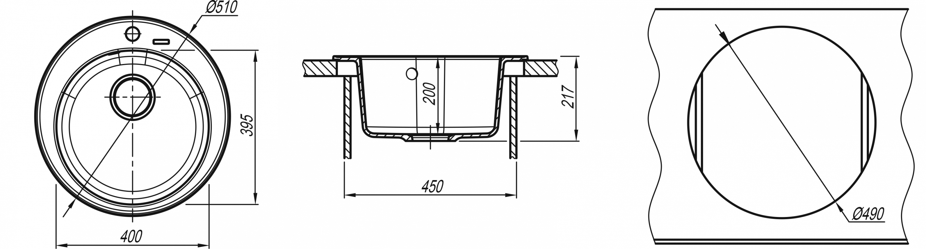 картинка Мойка для кухни Florentina Никосия 
