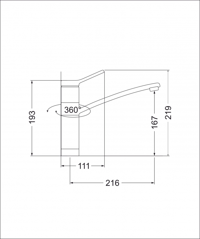 картинка |Discount| Смеситель Emar EC-3011S 