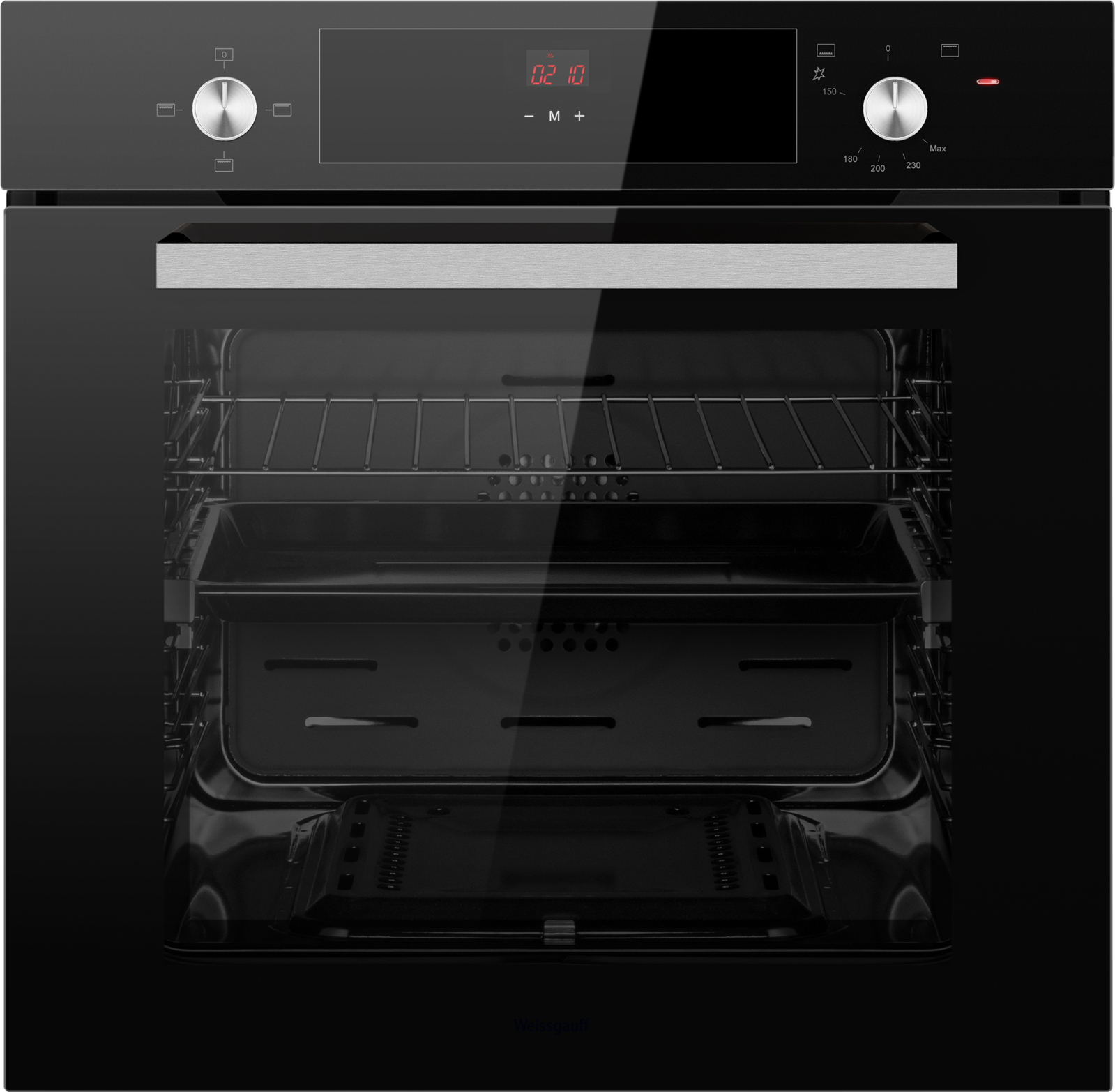 картинка Газовый духовой шкаф Weissgauff WGO 706 D BLACK GLASS 