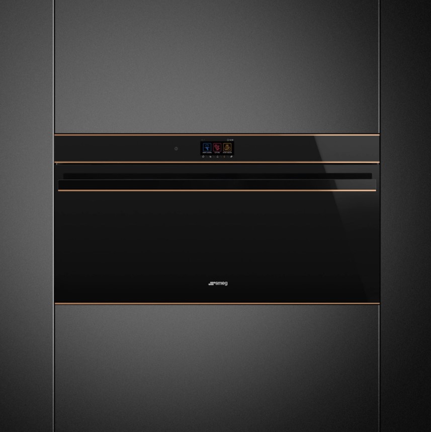 картинка Электрический духовой шкаф Smeg SFPR9604TNR черное стекло 