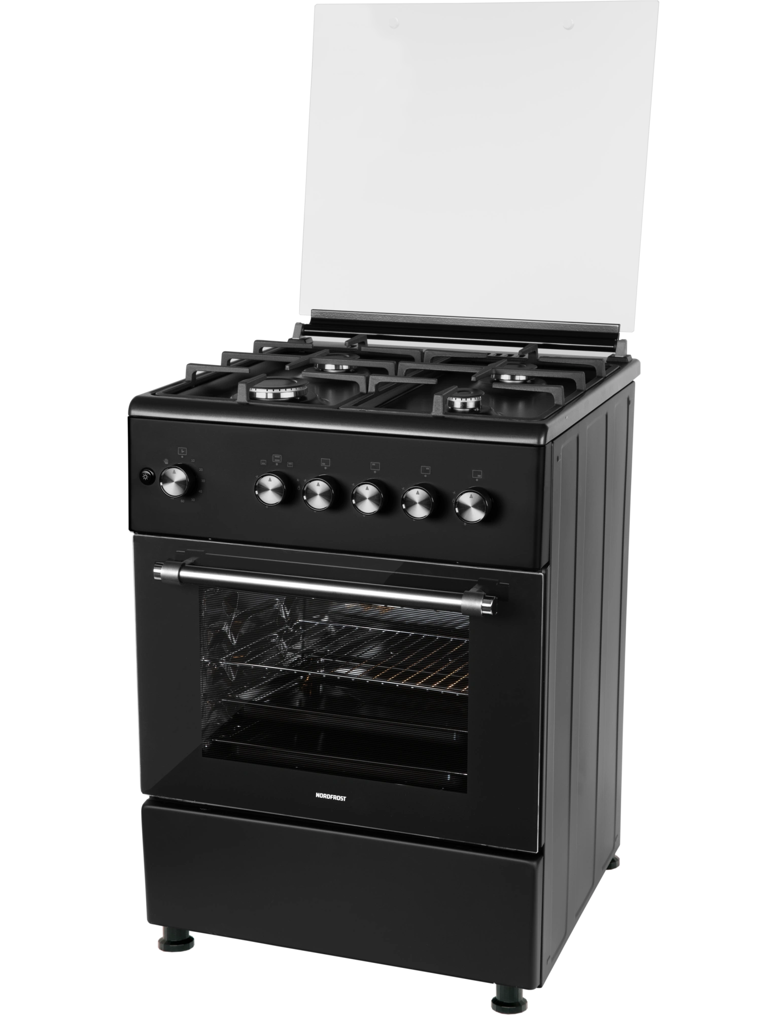 картинка Газовая кухонная плита Nord GG 6064 B черный 
