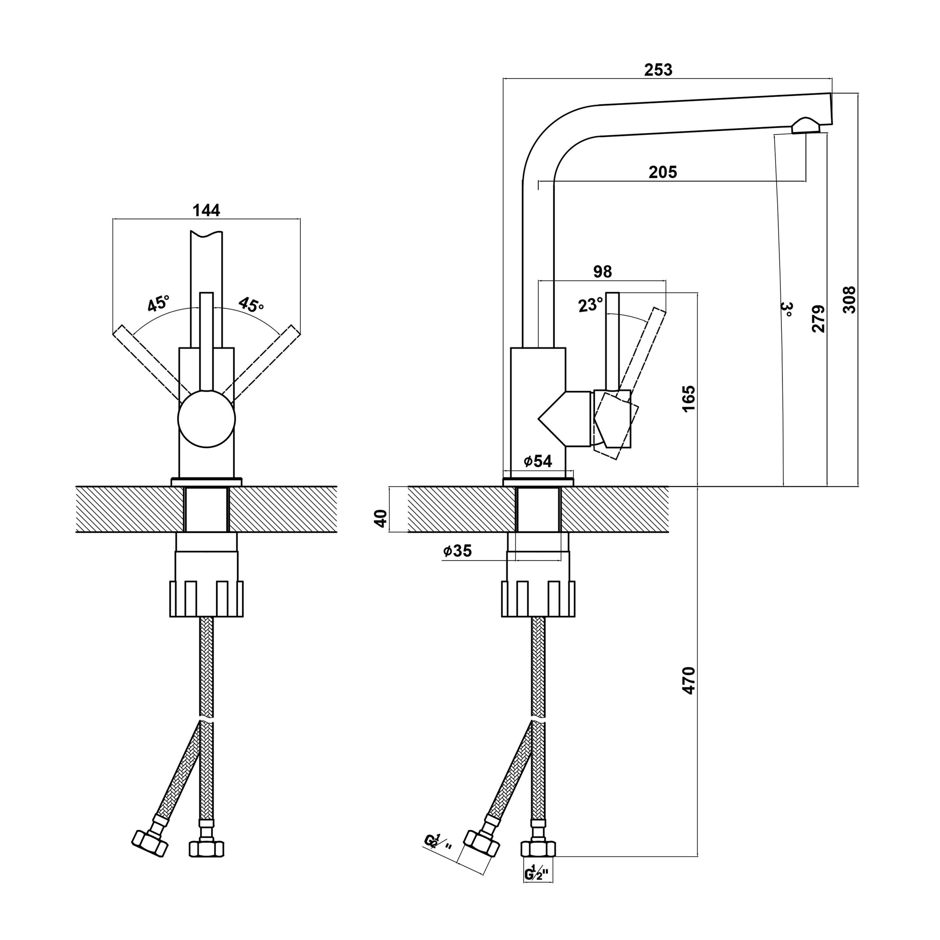 картинка Смеситель Florentina ДЕЛЬТА 