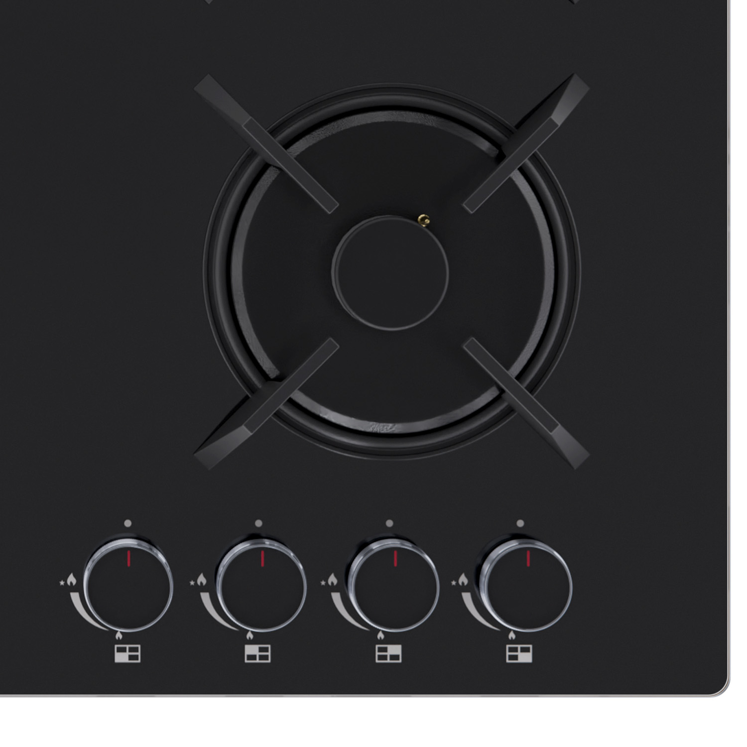 картинка Газ на стекле варочная панель Lex GVG 643 BBL  