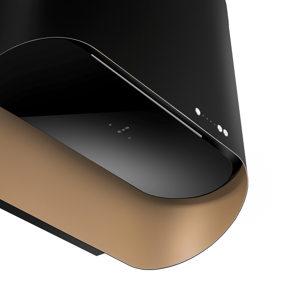 картинка Кухонная вытяжка настенная-тубус Maunfeld GUNA 60 золото 