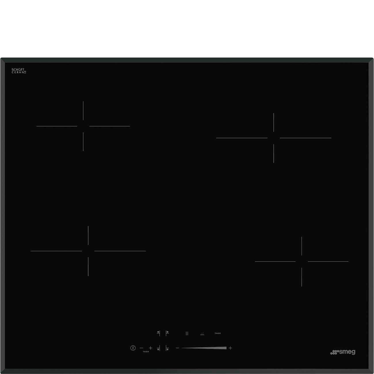картинка Электрическая варочная панель Smeg SE464TB 