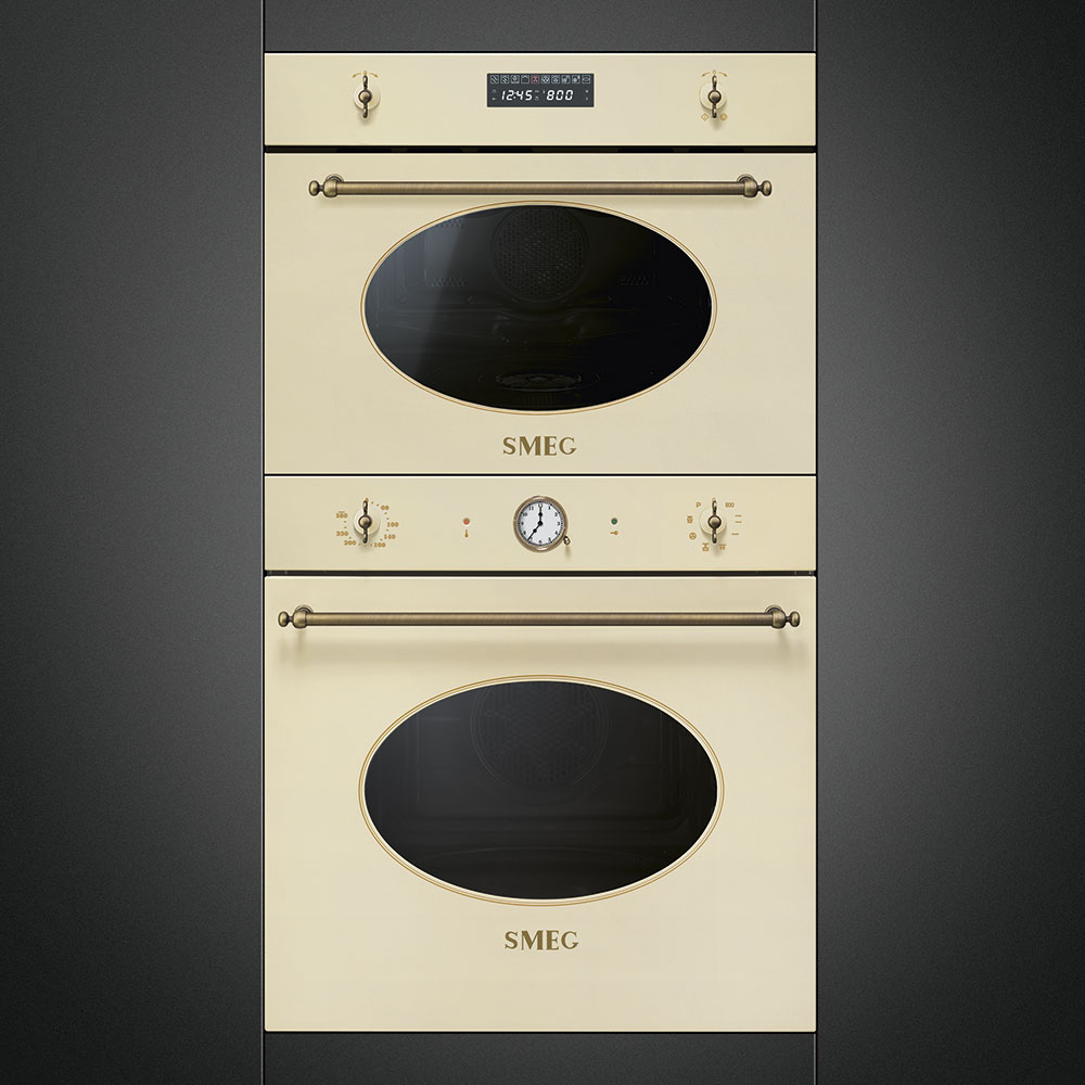 картинка Электрический духовой шкаф Smeg SFP805PO кремовый 