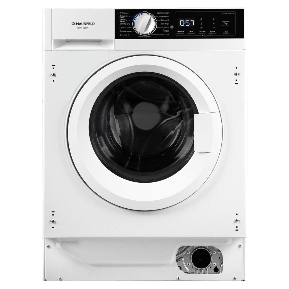 картинка Стиральная машина встраиваемая с сушкой Maunfeld MBWM1486STWH 