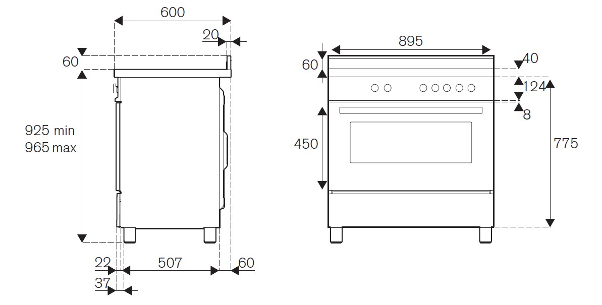 картинка Комбинированная кухонная плита Bertazzoni PRO96L1ENET чёрная 