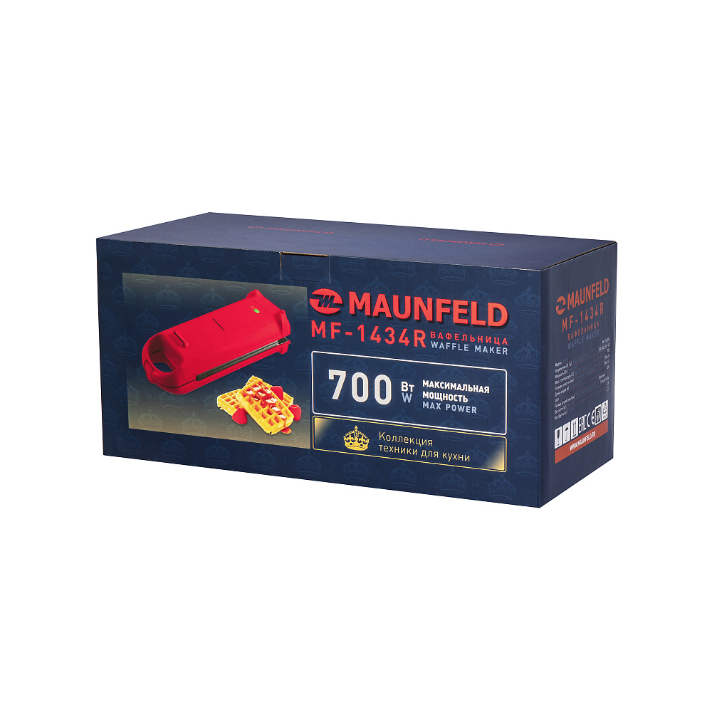 картинка Вафельница Maunfeld MF-1434R 