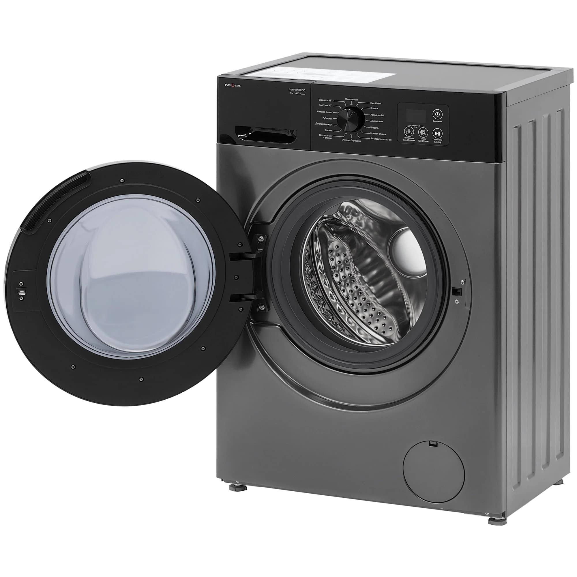 картинка Стиральная машина Krona RHENE GREY 1000 6K WM 