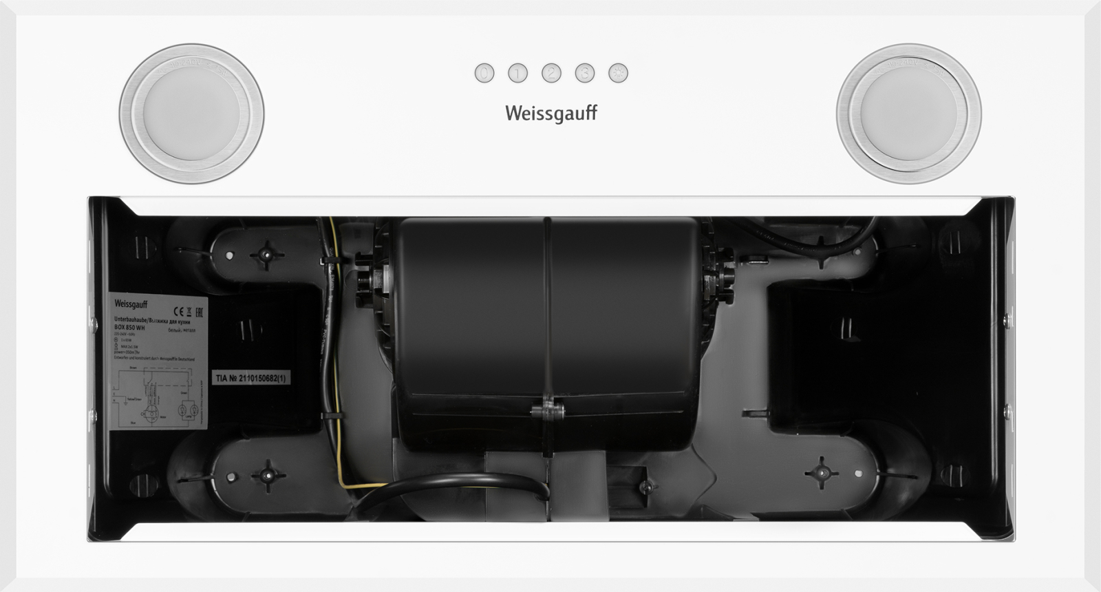 картинка Кухонная вытяжка полновстраиваемая Weissgauff BOX 850 WH 