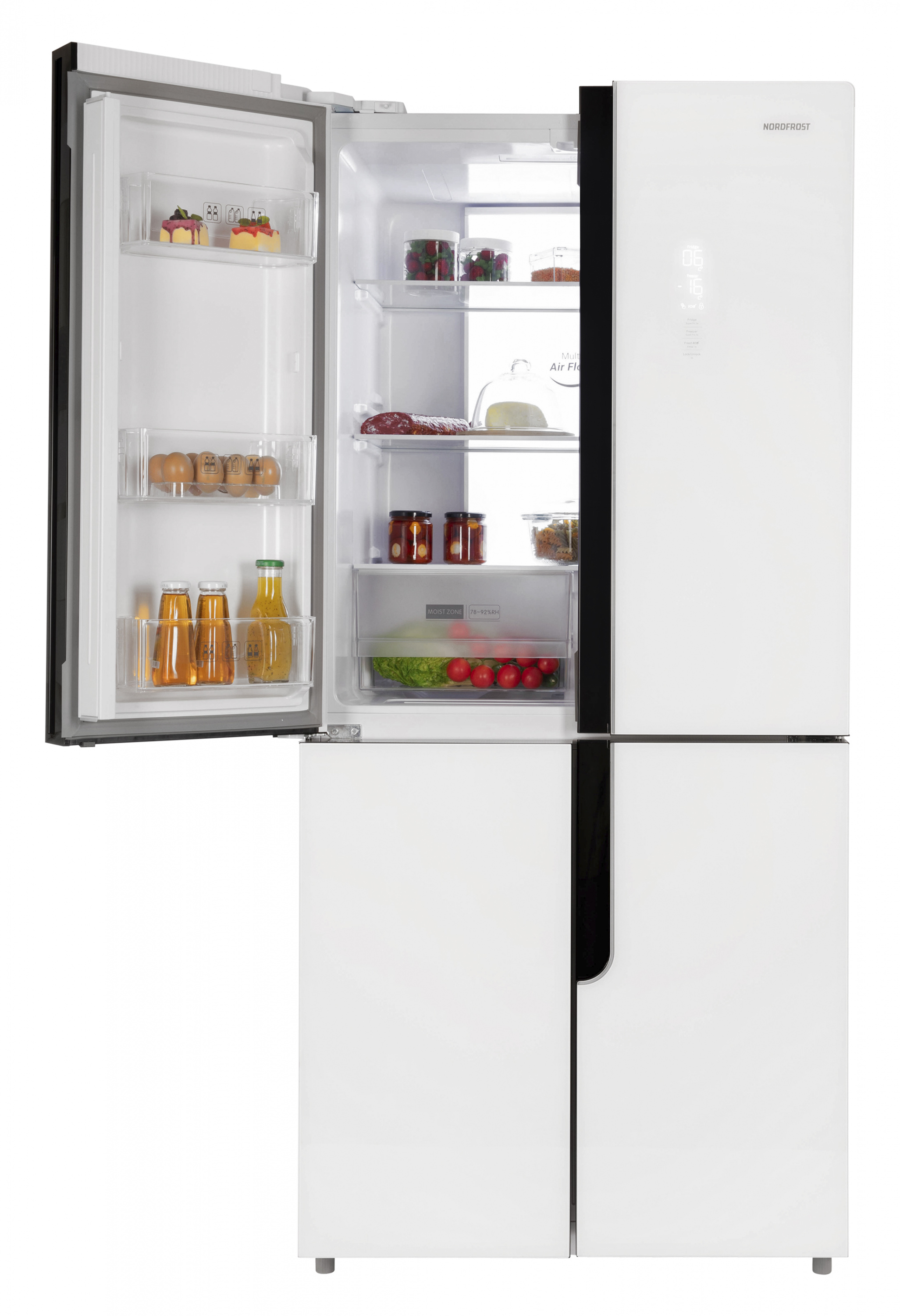 картинка Отдельностоящий холодильник Nordfrost RFQ 510 NFGW INVERTER 