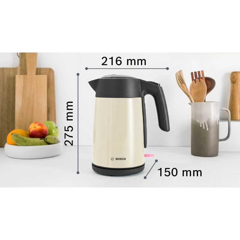 картинка Чайник электрический Bosch TWK7L467 бежевый 