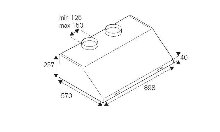 картинка Кухонная вытяжка Bertazzoni KU90PRO2XA 