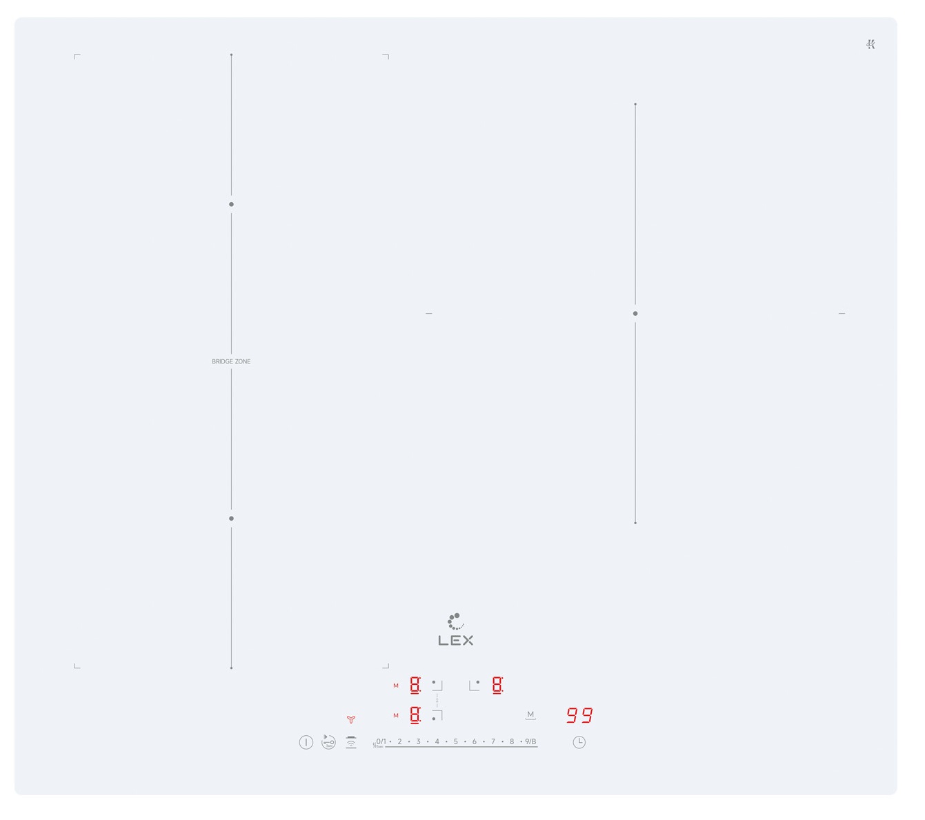 картинка Индукционная варочная панель Lex EVI 631A I WH 