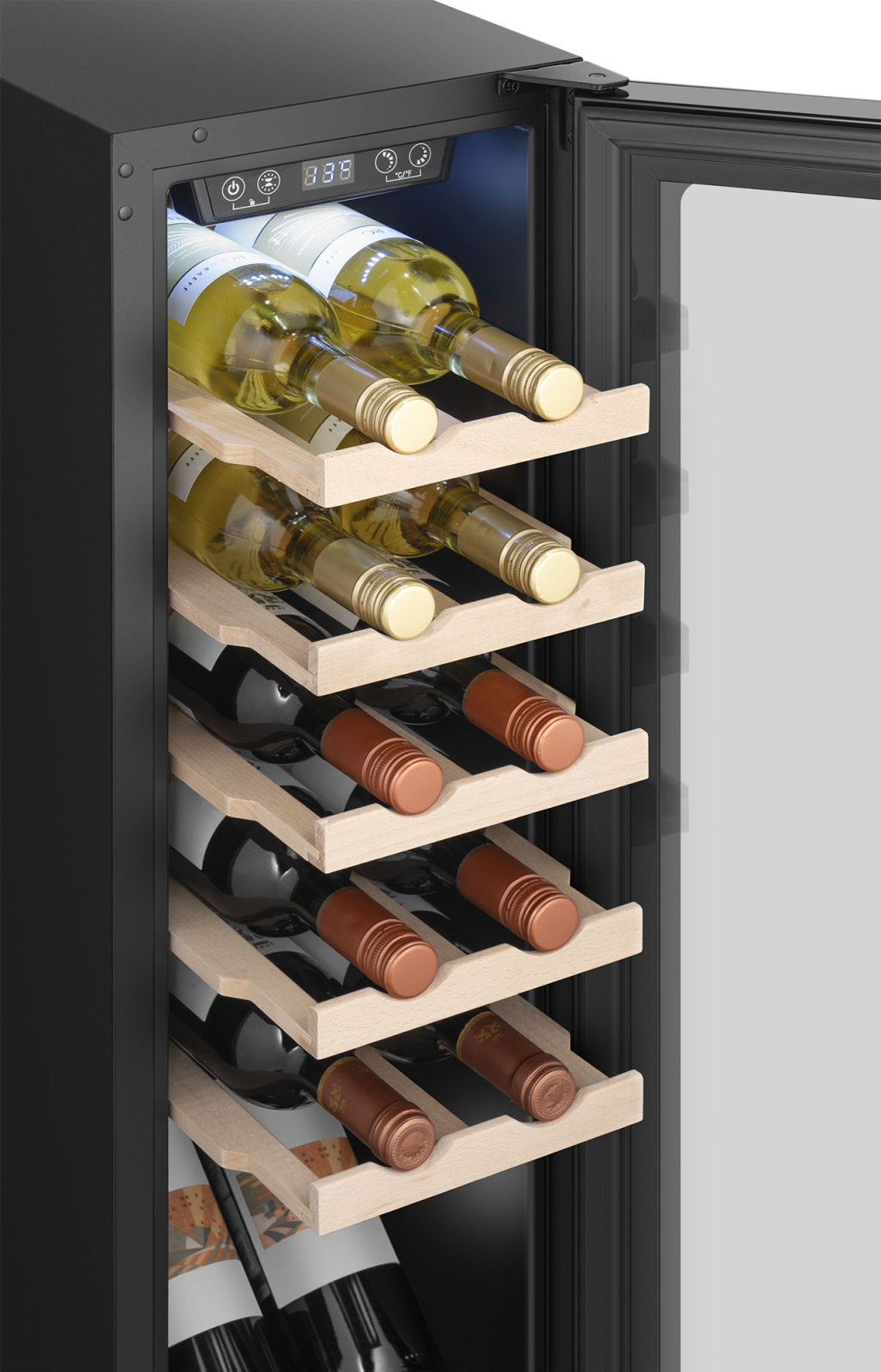 картинка Полувстраиваемый винный шкаф Weissgauff WWC-12 Compressor 