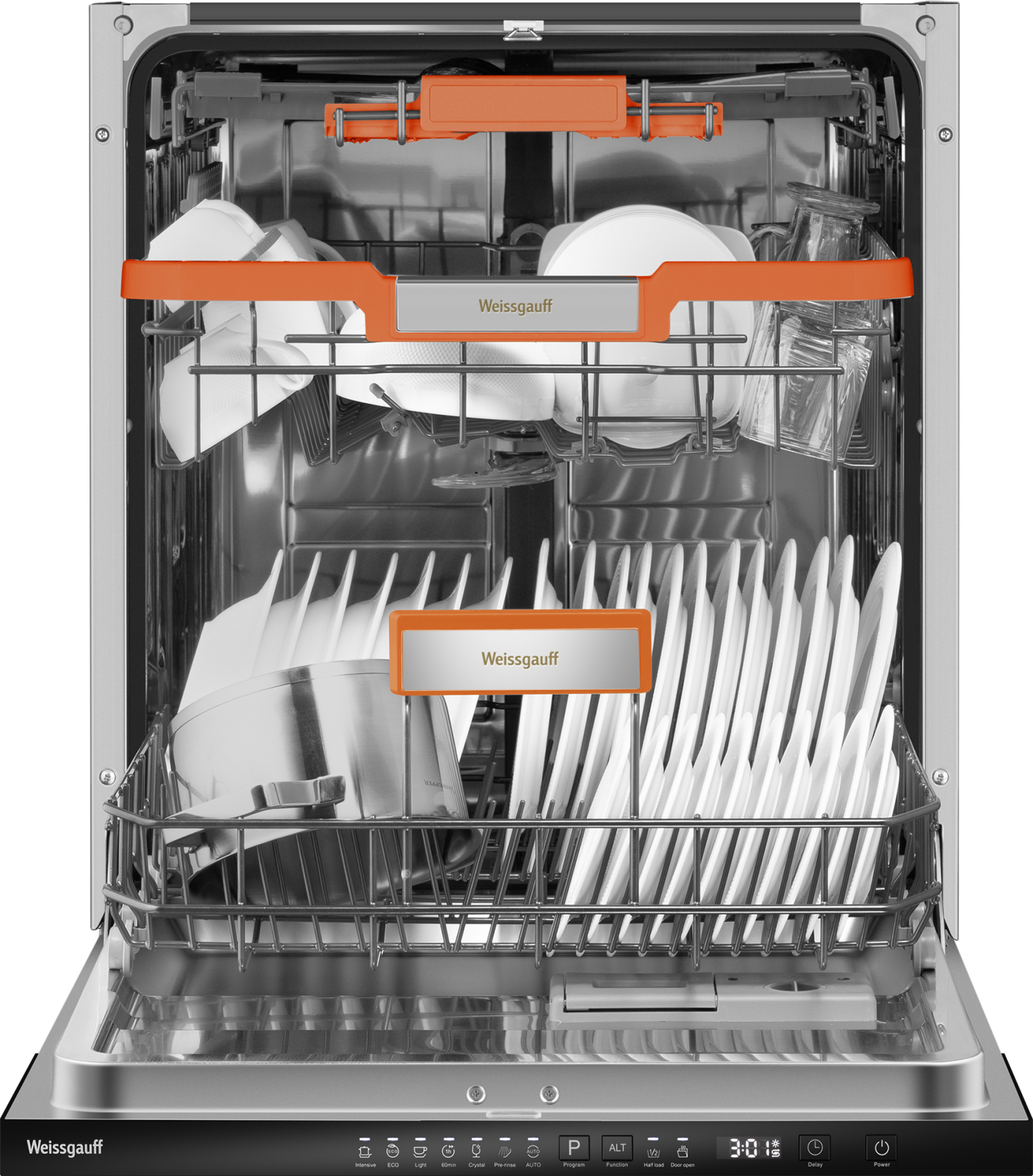 картинка Посудомоечная машина встраиваемая Weissgauff BDW 6037 Inverter AutoOpen Infolight 