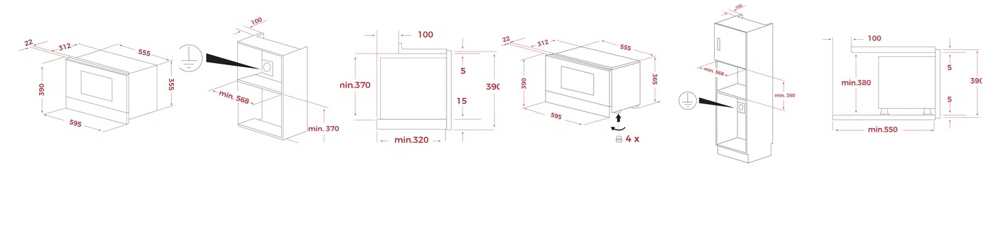 картинка Микроволновая печь Teka MS 6220 BIS L STAINLESS STEEL 