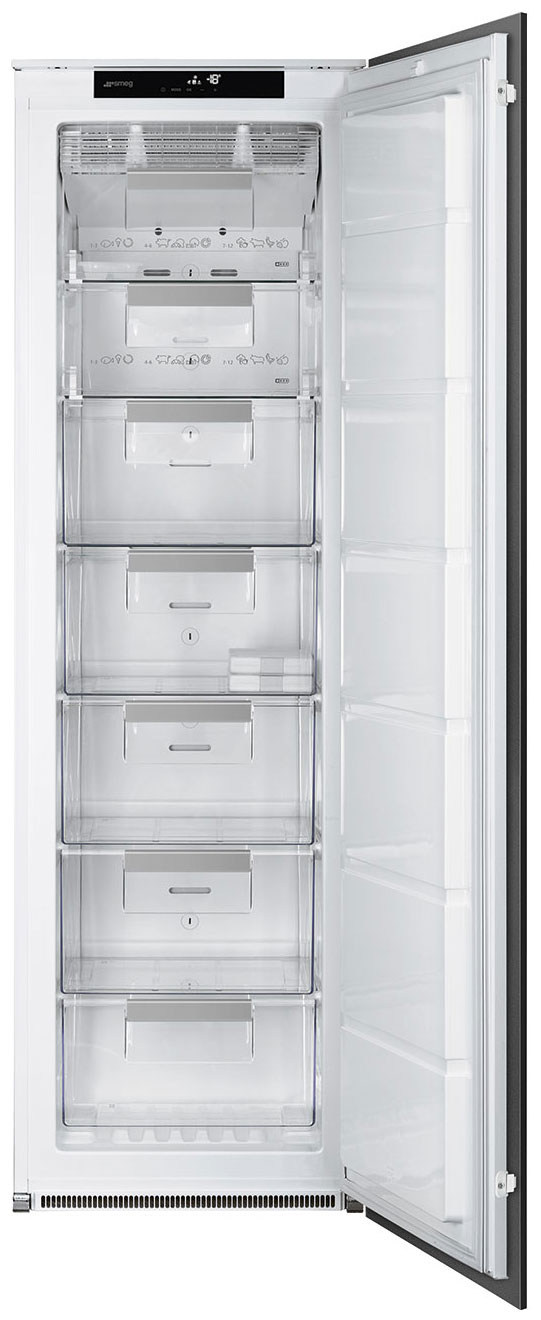 картинка Морозильная камера вертикальная Smeg S8F174NE однокамерный 