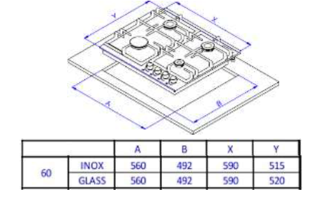 картинка Газовая варочная панель Weissgauff HGG 641 BGV 