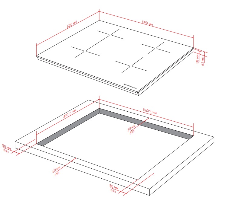 картинка Индукционная варочная панель Kuppersberg ICI 614 