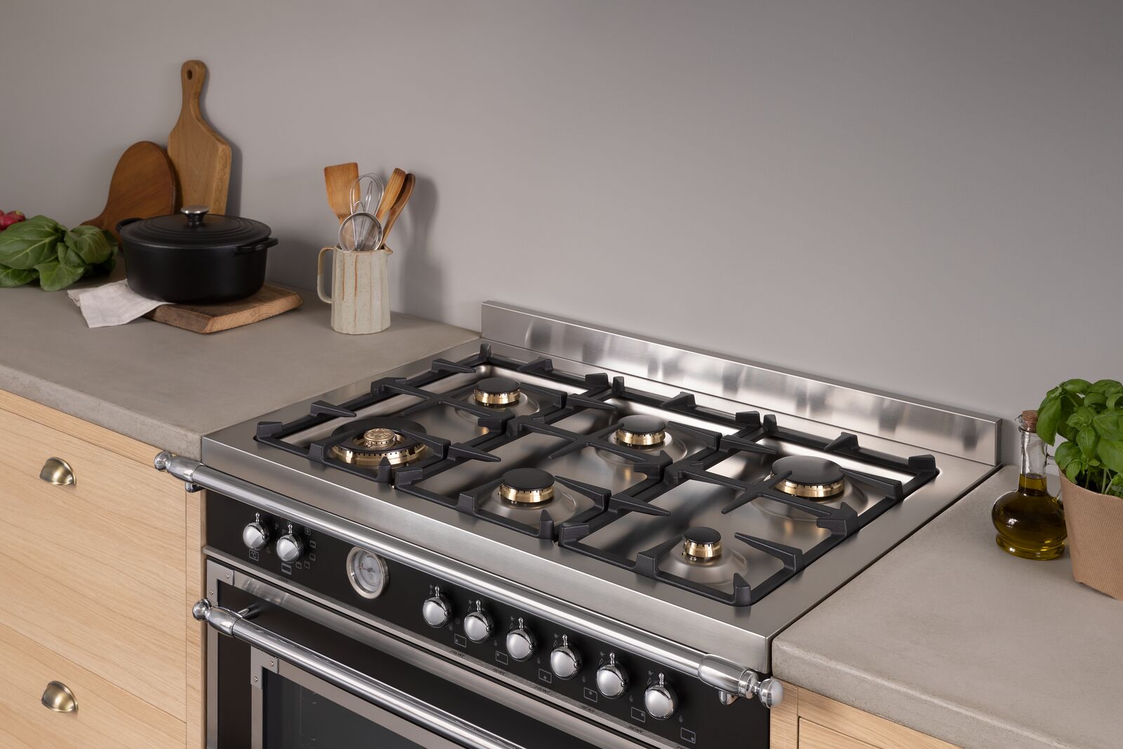 картинка Комбинированная кухонная плита Bertazzoni HER96L1ENET чёрный 