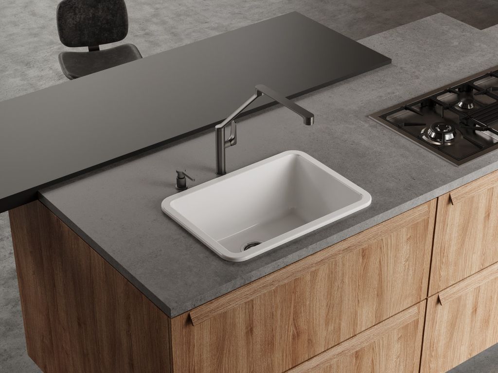 картинка Мойка для кухни Omoikiri TORISHIMA 67-U/I-WH GLOSSY 