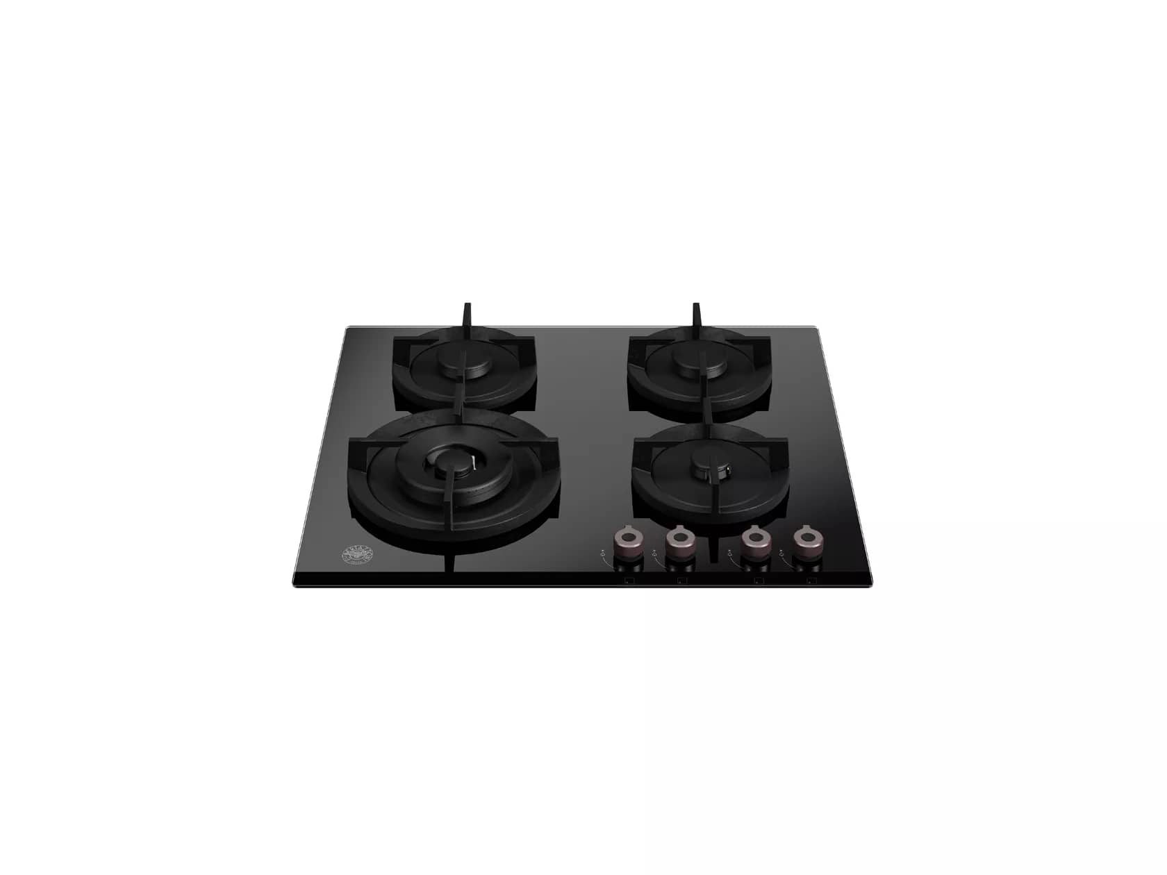 картинка Газ на стекле варочная панель Bertazzoni P604LPROGNE черный 