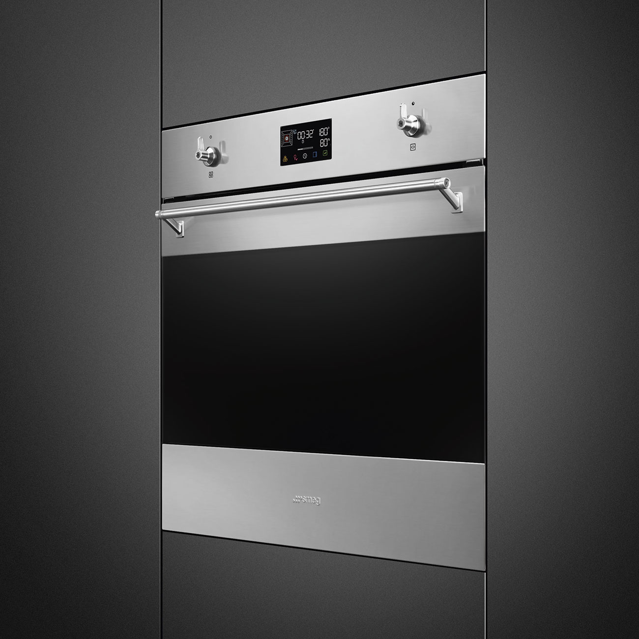 картинка Электрический духовой шкаф с функцией пара Smeg SOP6302S2PX  