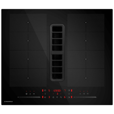 картинка Варочная панель с интегрированной вытяжкой Maunfeld MIHC604SF2BK 