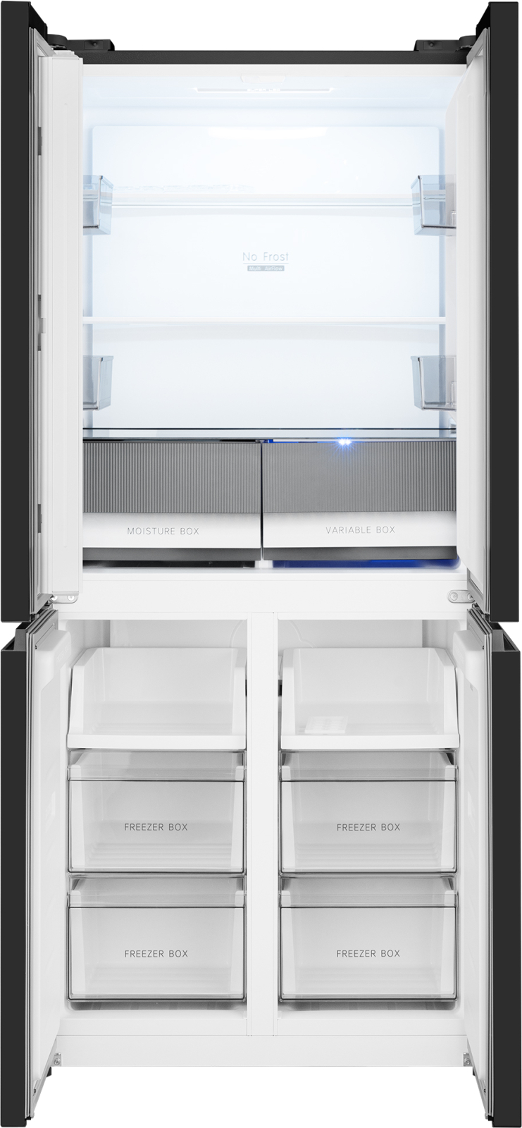 картинка Полувстраиваемый холодильник Weissgauff WCD 450 B NoFrost Inverter 