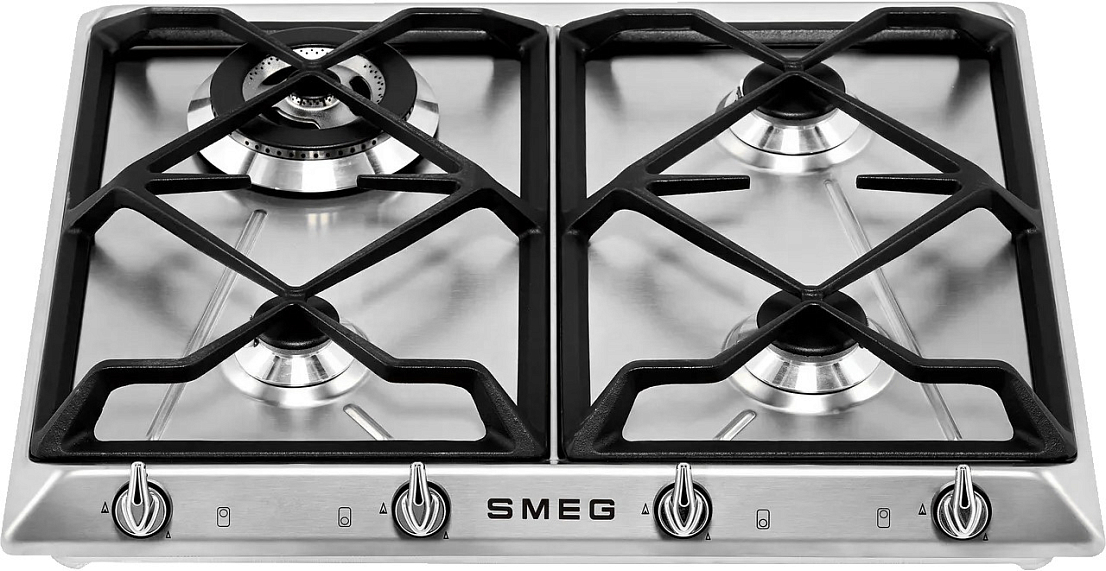 картинка Газовая варочная панель Smeg SR964XGH 