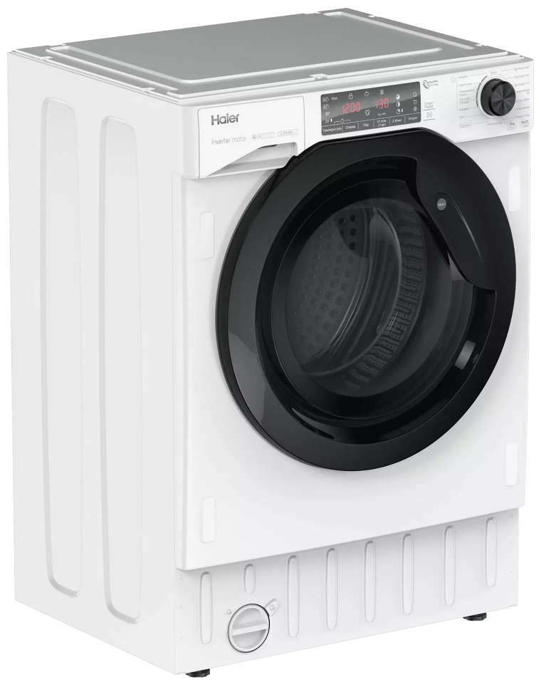 картинка Стиральная машина с паром встраиваемая Haier HWQ90B416FWB 