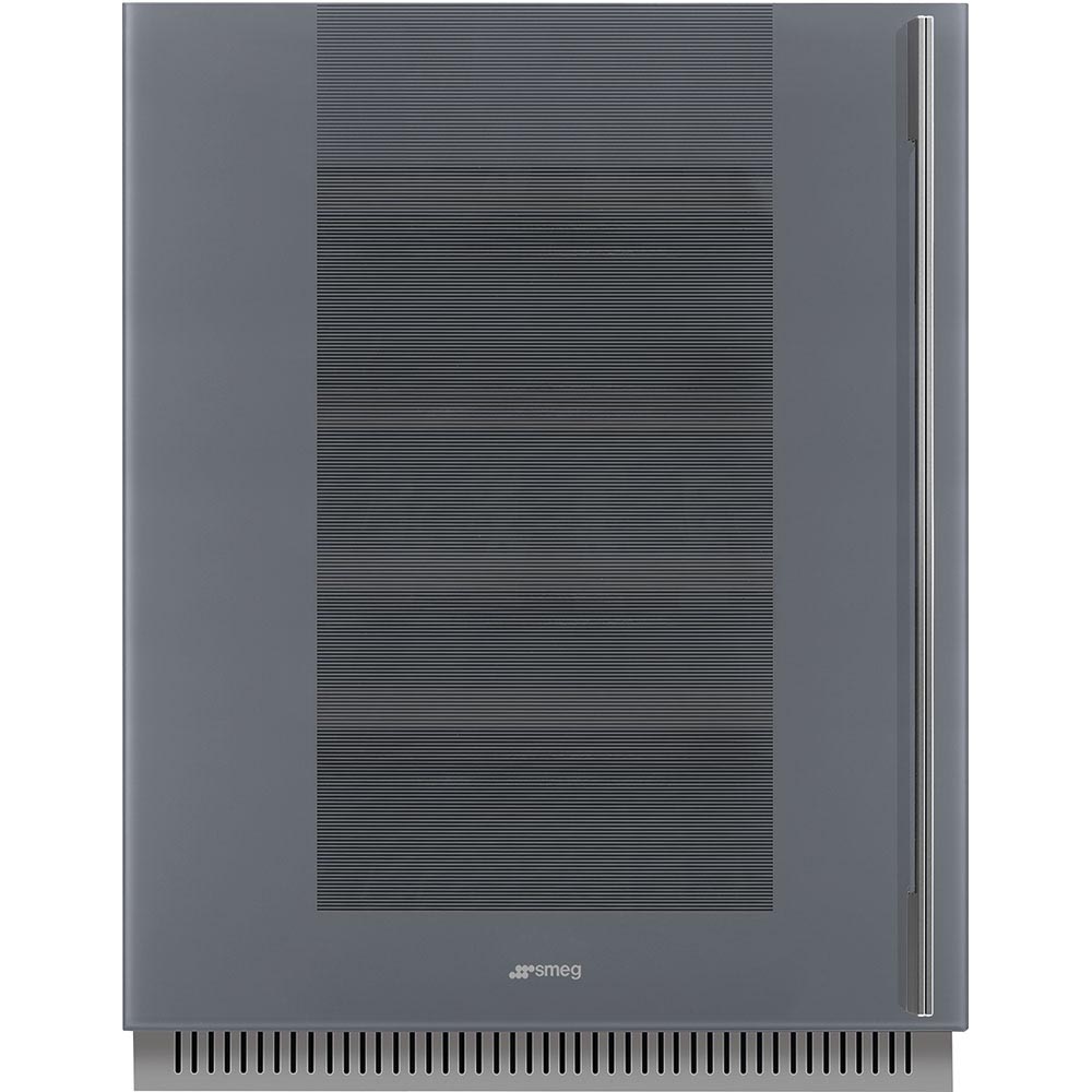 картинка Встраиваемый винный шкаф Smeg CVI138LS3 серебристое стекло Stopsol 