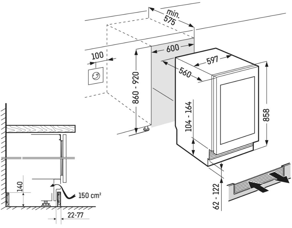 картинка Встраиваемый винный шкаф Liebherr UWpri 3782-20 001 