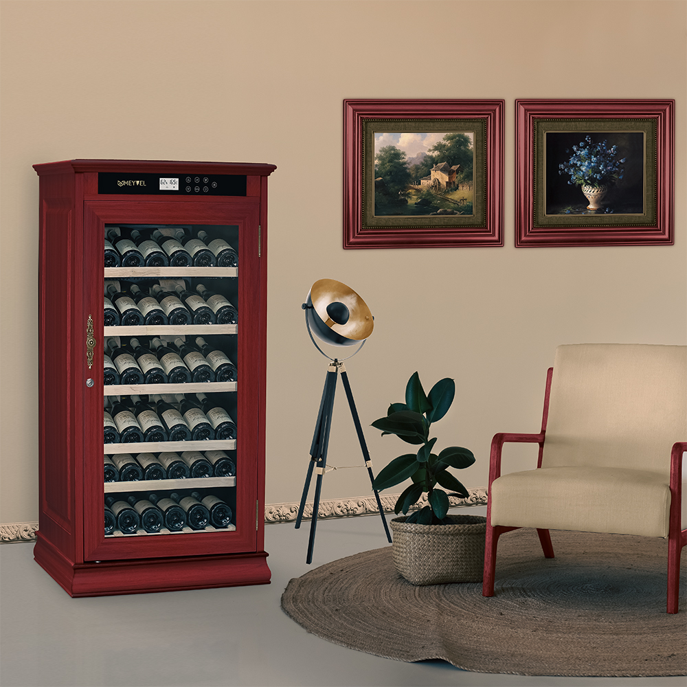 картинка Отдельностоящий винный шкаф Meyvel MV69-WN1-C (Орех) 