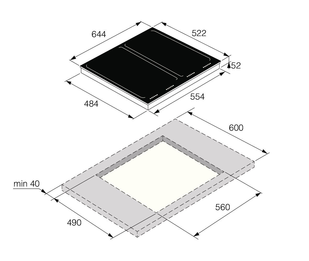 картинка Индукционная варочная панель ASKO HI1655G 